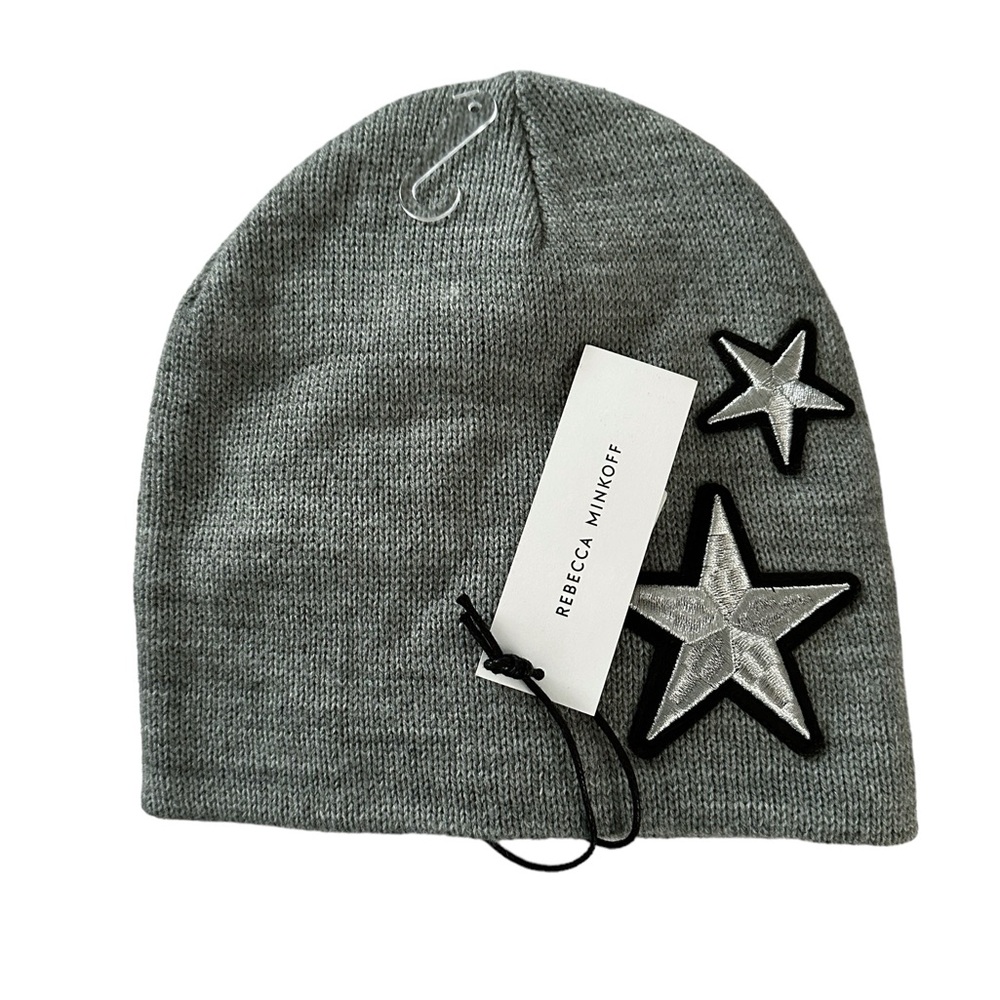NWT Rebecca Minkoff beanie peak  embroidered